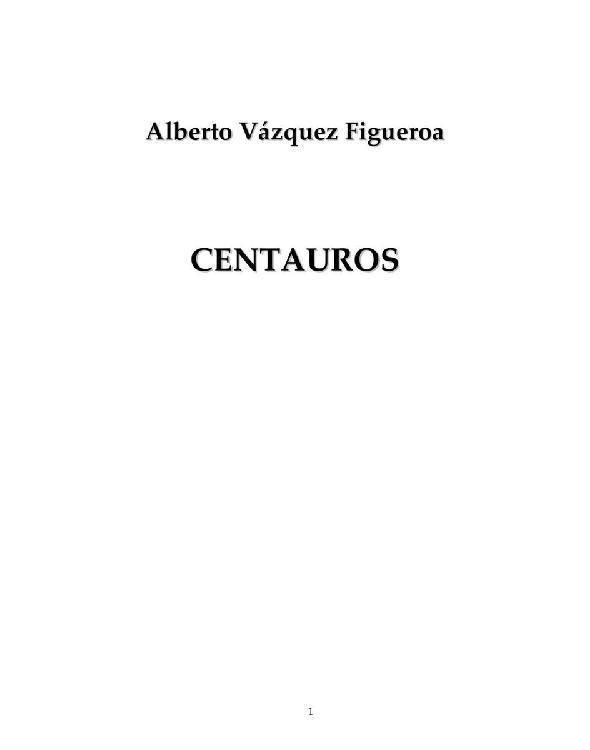 Portada de Centauros